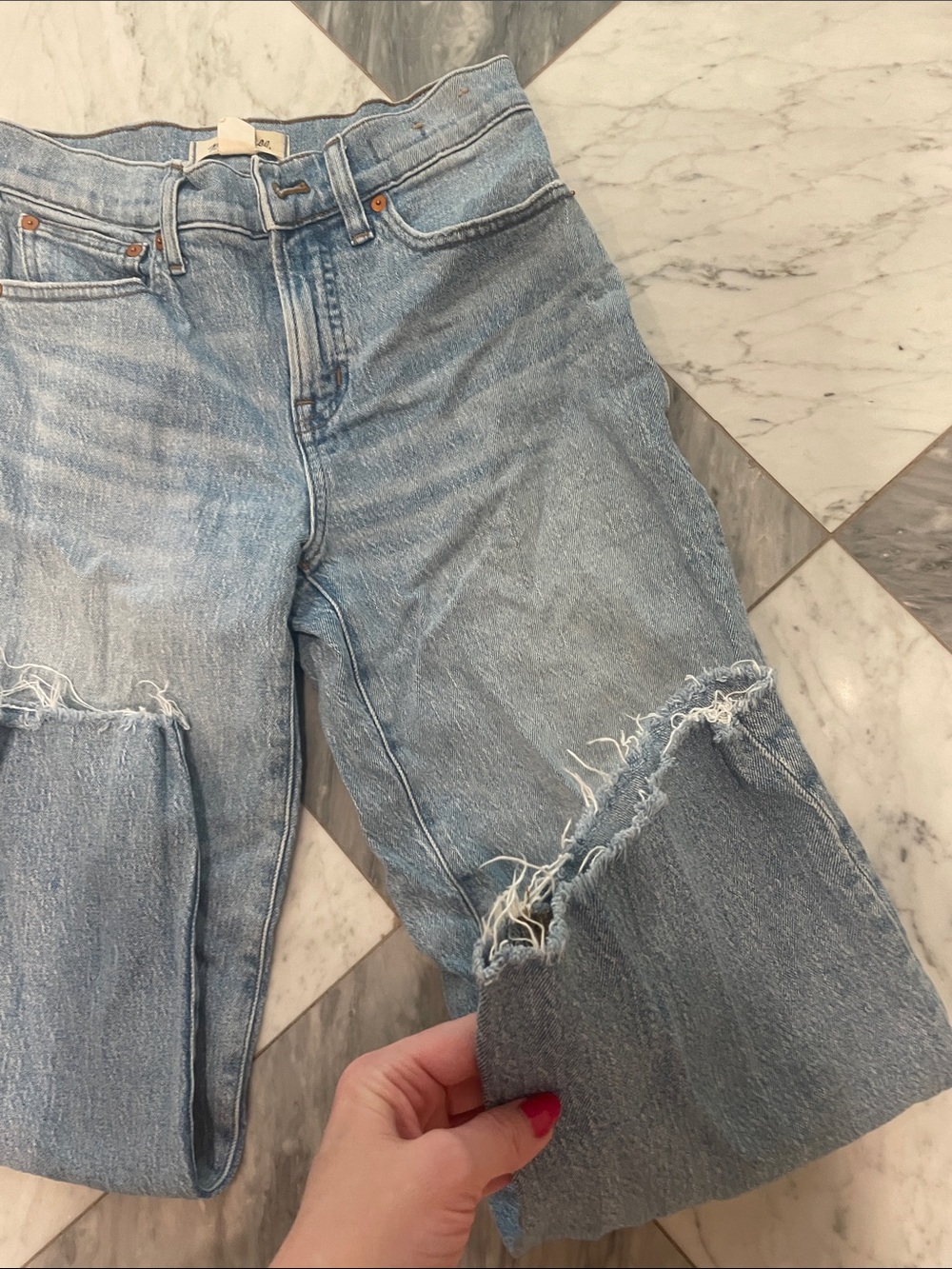 Madewell Perfect Vintage Wide Leg Crop 25P - Picture 7 of 7